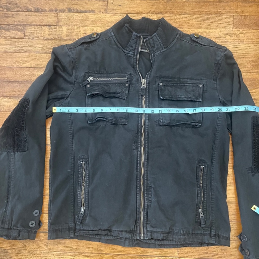 Vintage Triple Five Soul Punk Moto Military Epaulette 90's Jacket - Picture 3 of 14